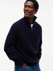 Strickpullover mit Quarter Zip