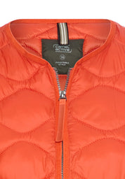 Steppjacke mit Rundhalsausschnitt