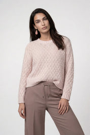 Strickpullover mit Rundhalsausschnitt