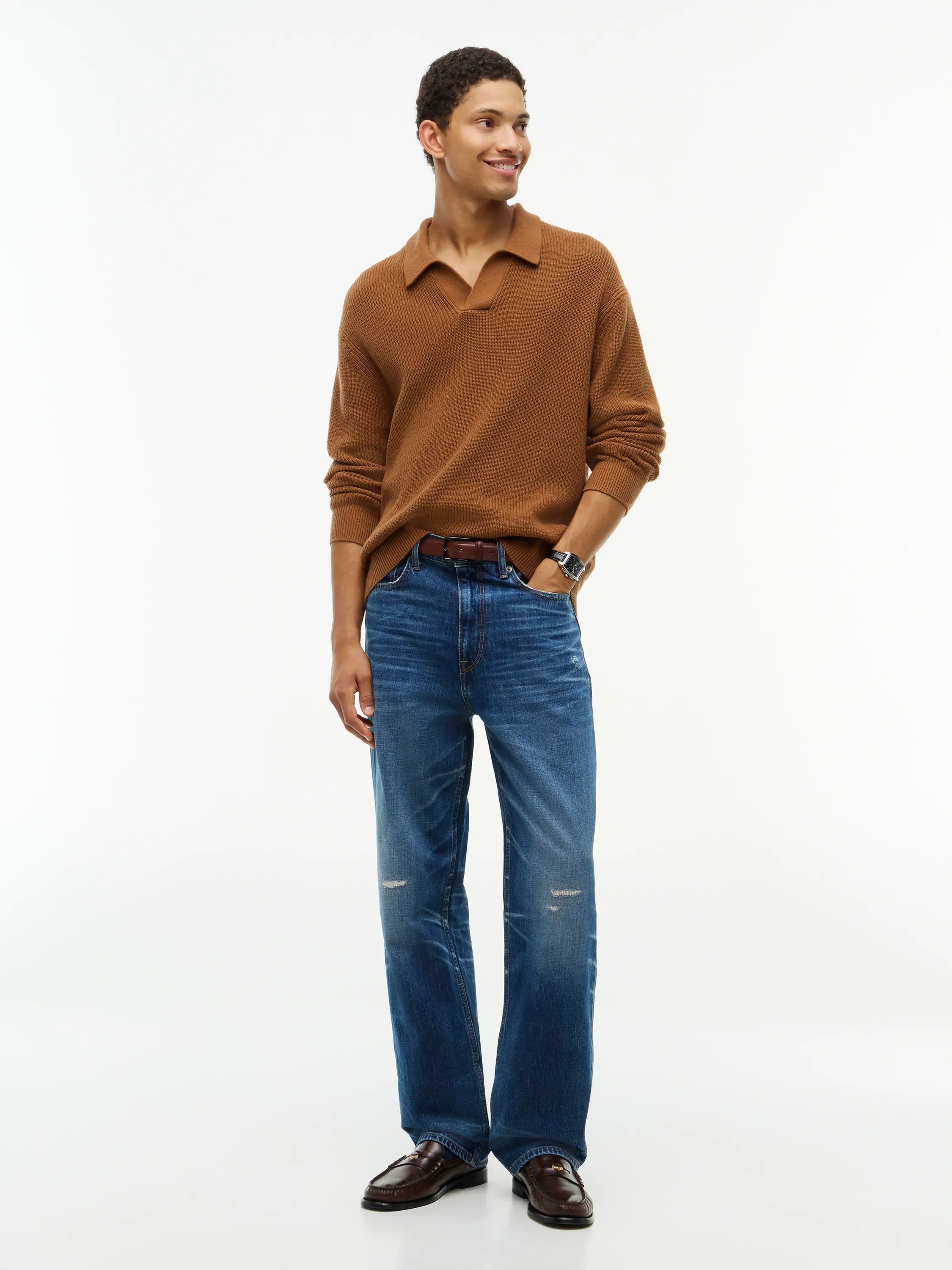 Strickpoloshirt FISHERMAN RIB