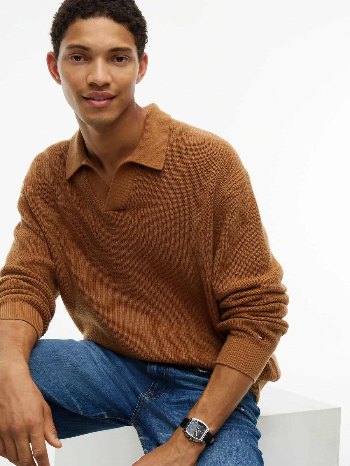 Strickpoloshirt FISHERMAN RIB