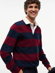 Langarmshirt aus Baumwolle gestreift