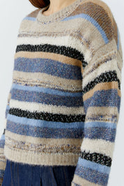 Strickpullover gestreift