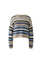 Strickpullover gestreift