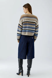 Strickpullover gestreift