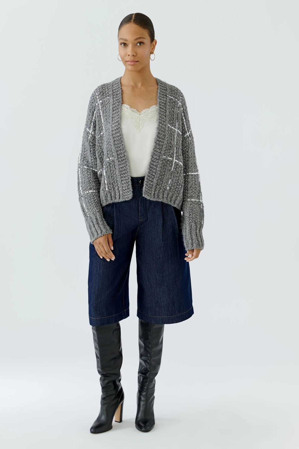 Strickjacke aus Wollmix