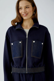 Scuba-Jacke im Blouson Stil