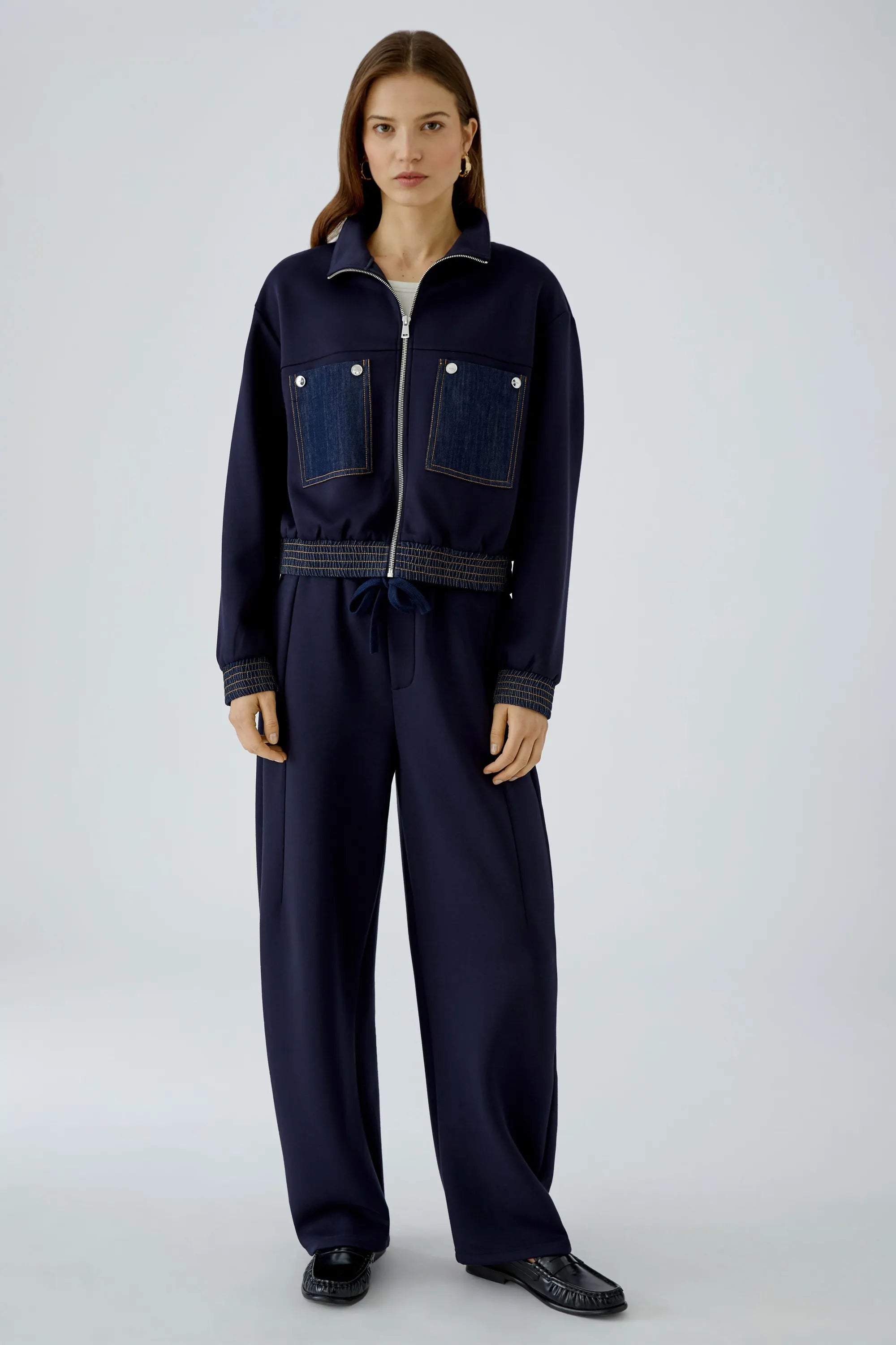 Scuba-Jacke im Blouson Stil