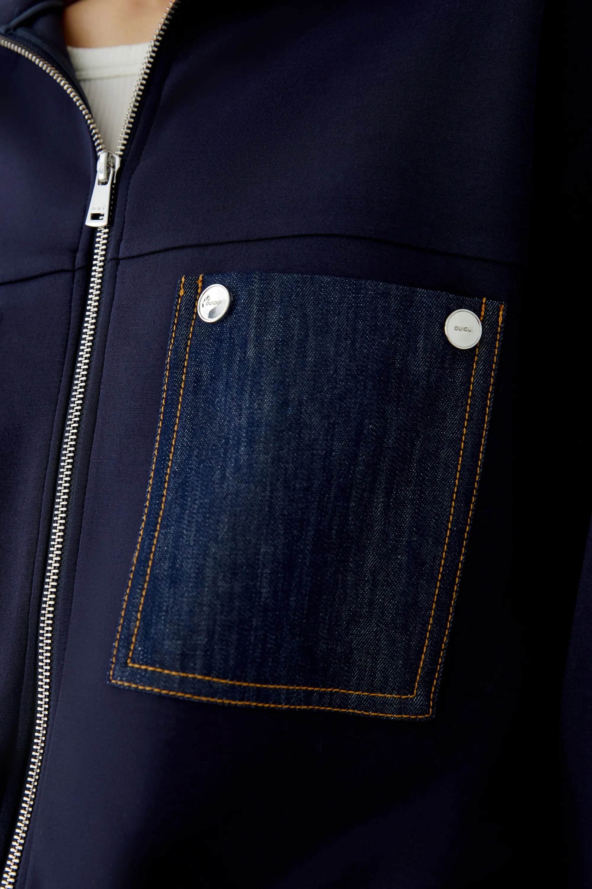 Scuba-Jacke im Blouson Stil