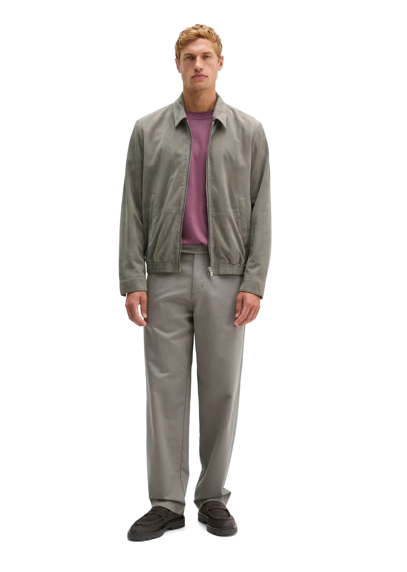 Lederjacke Regular Fit