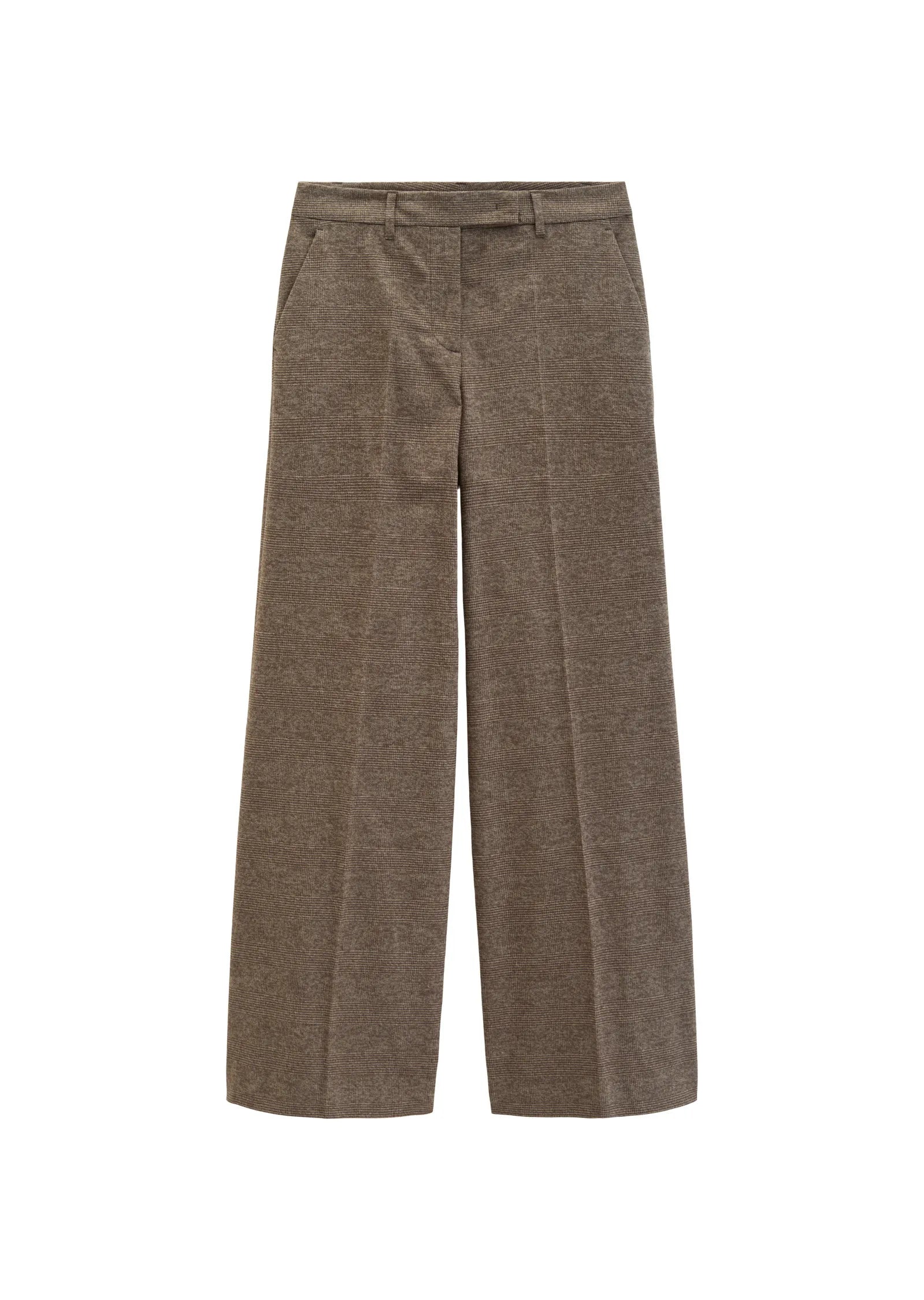 Glencheck-Hose Wide Leg