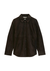 Lederbluse Regular Fit