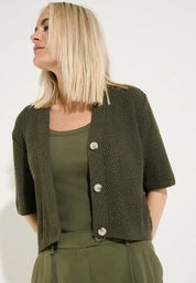 Strick-Cardigan Boxy Fit