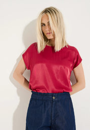 T-Shirt aus Satin
