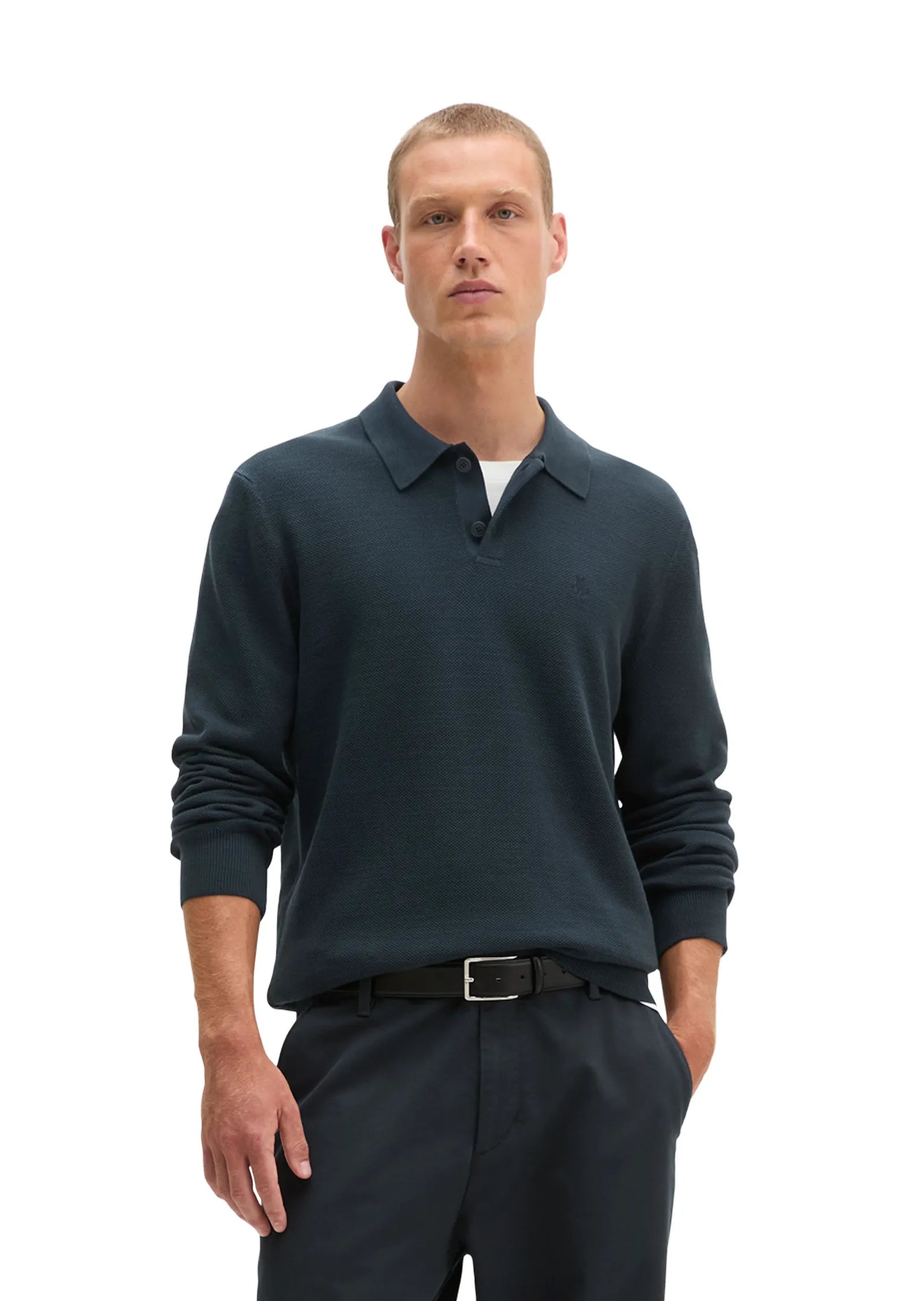 Strick-Poloshirt Regular Fit