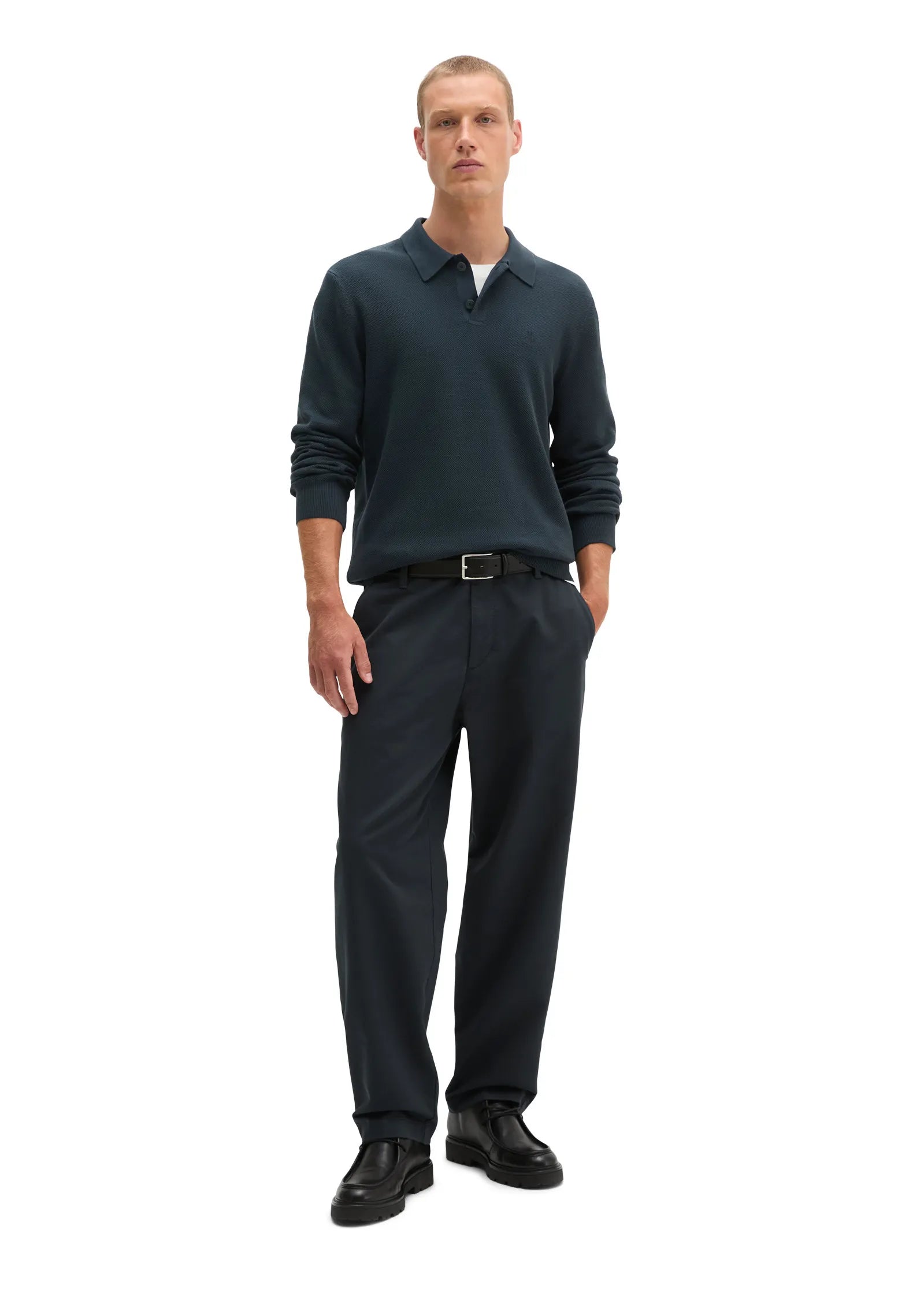 Strick-Poloshirt Regular Fit