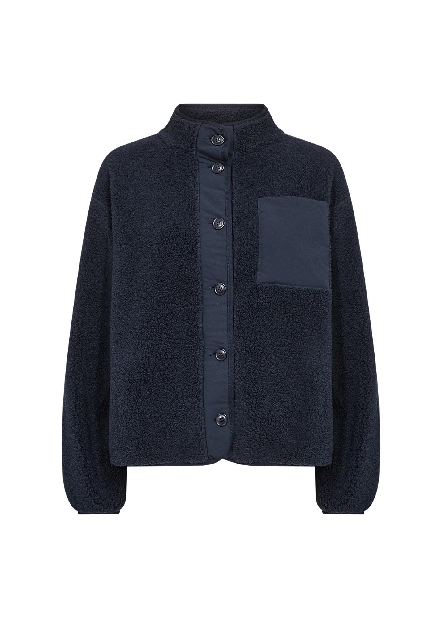 Teddyjacke mit Stehkragen