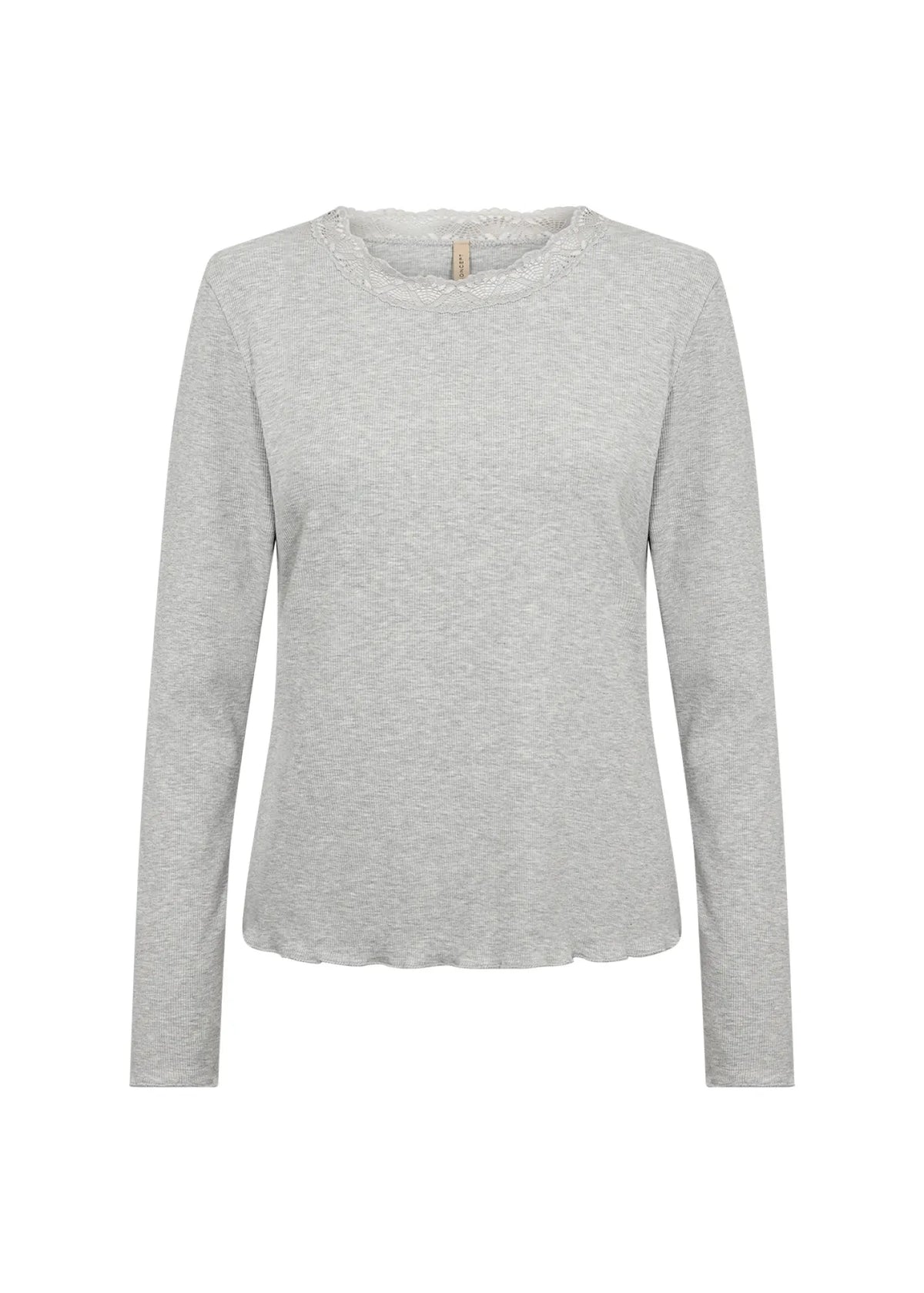 Ripp-Langarmshirt aus Baumwollmix