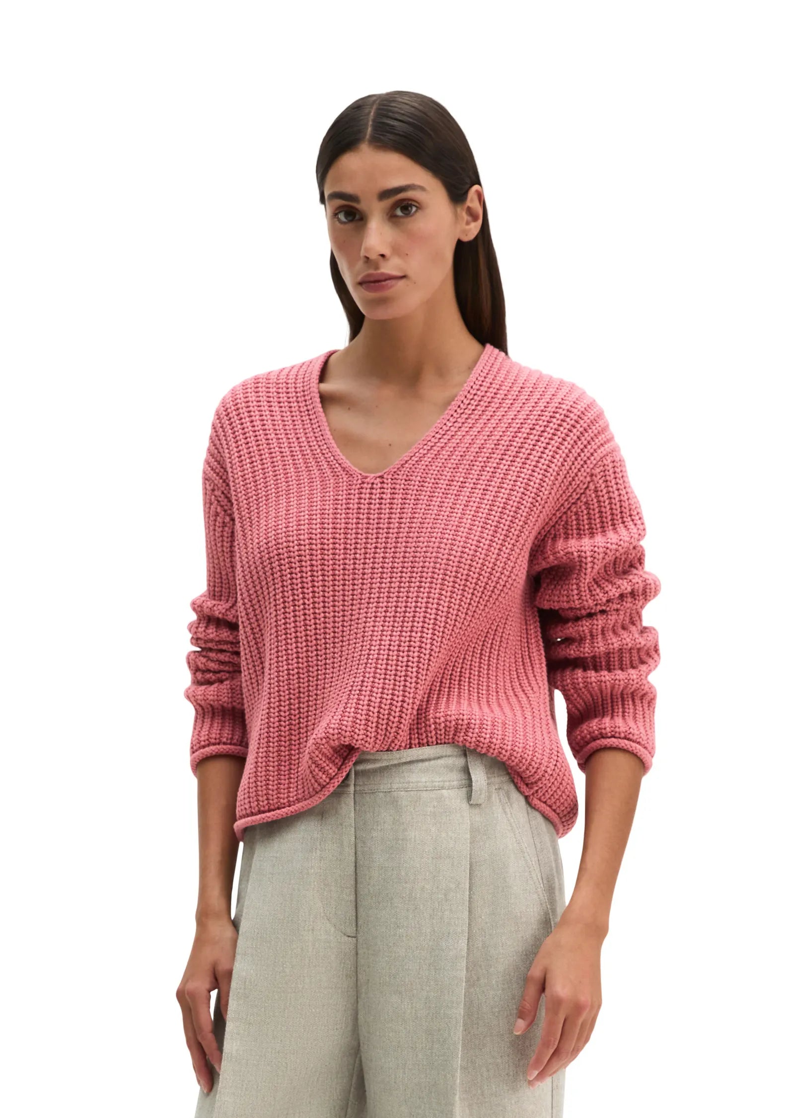 Strickpullover aus Baumwollmix
