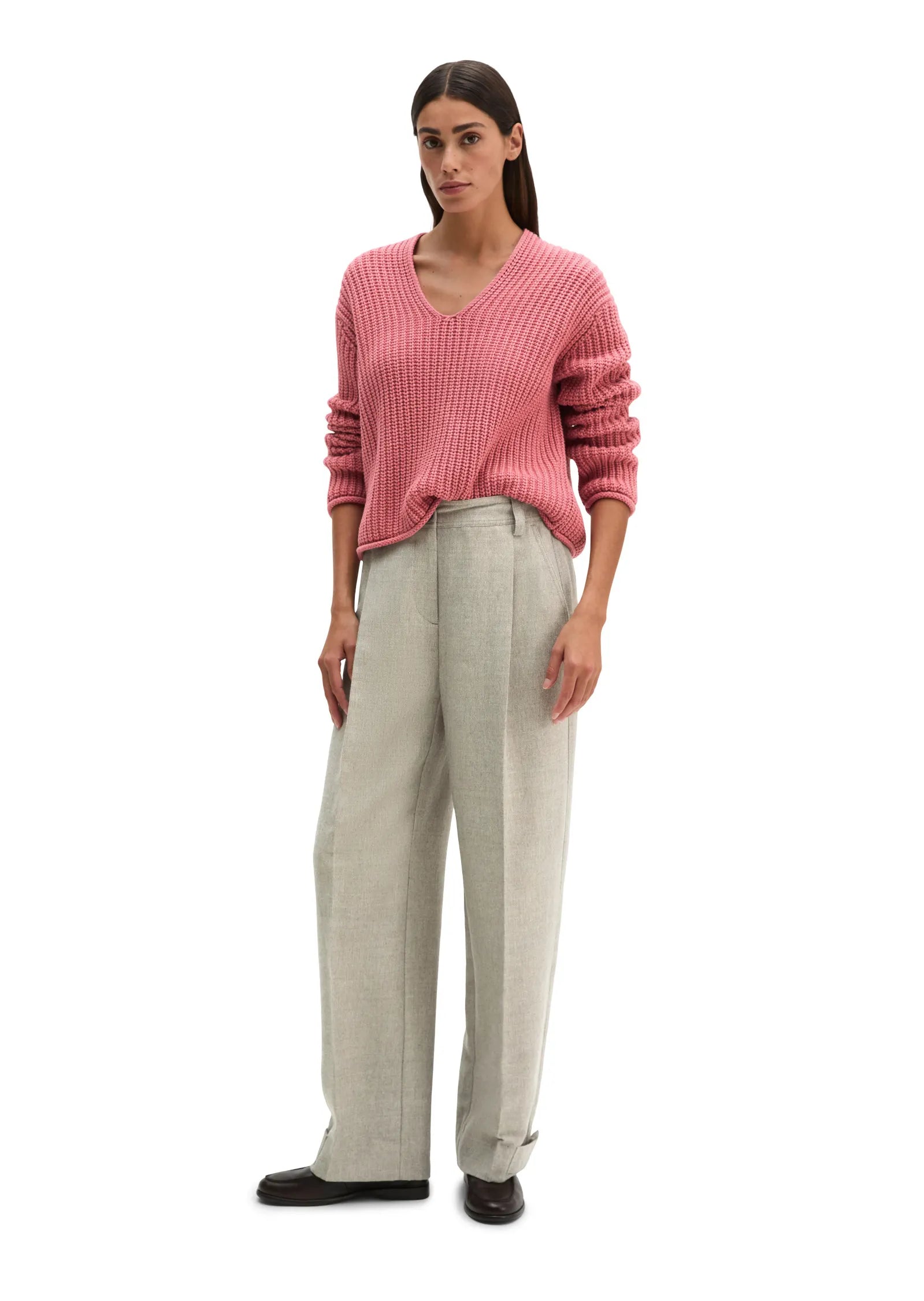 Strickpullover aus Baumwollmix
