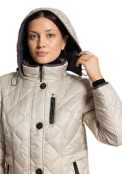 Steppjacke  mit Kapuze