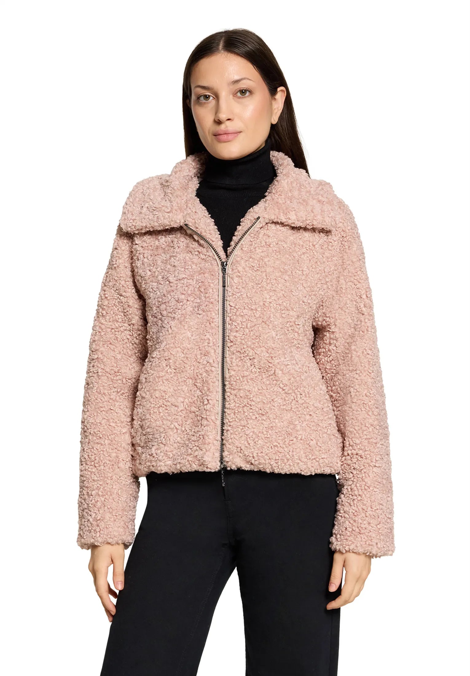 Plüschjacke in Schaf-Optik