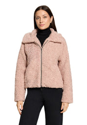 Plüschjacke in Schaf-Optik