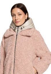 Plüschjacke in Schaf-Optik