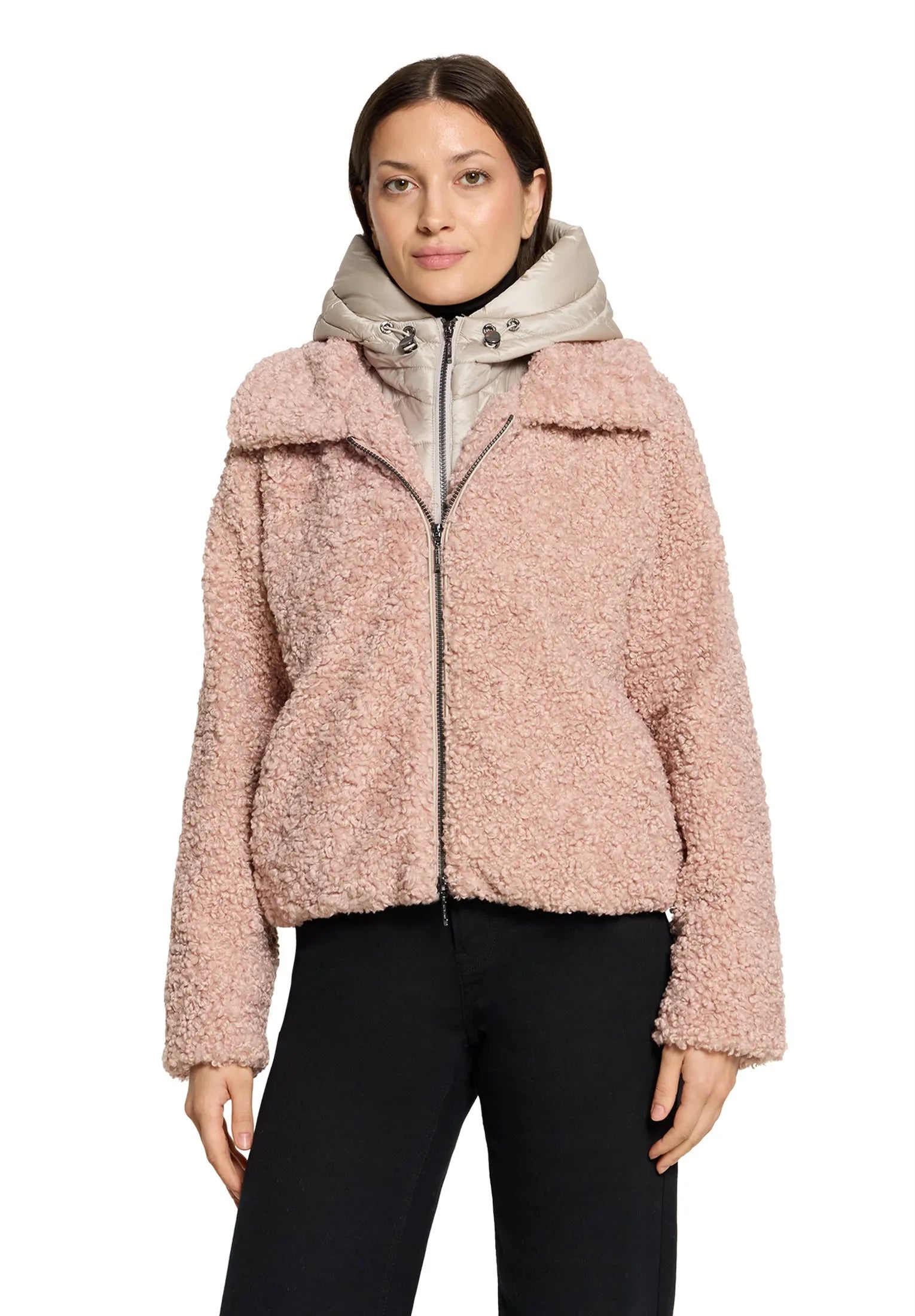 Plüschjacke in Schaf-Optik