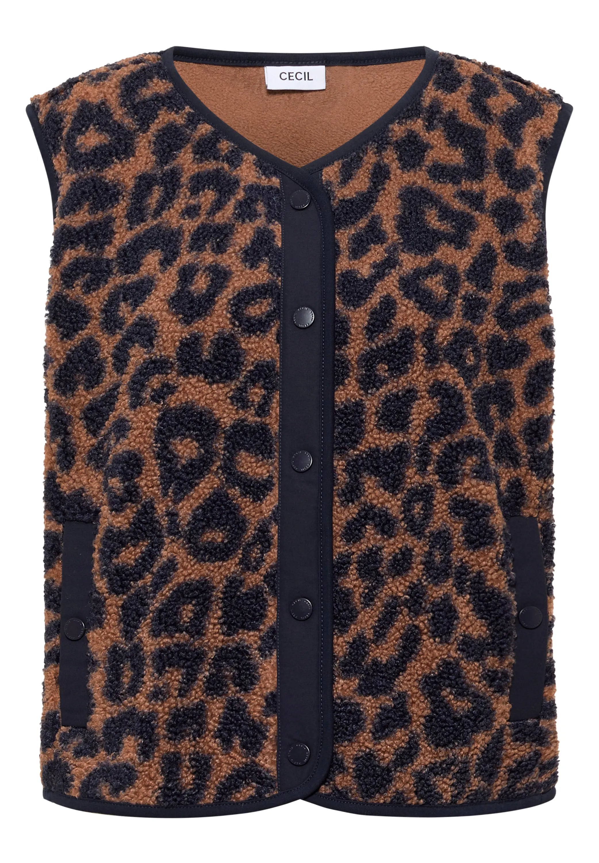 Weste in Teddy-Optik