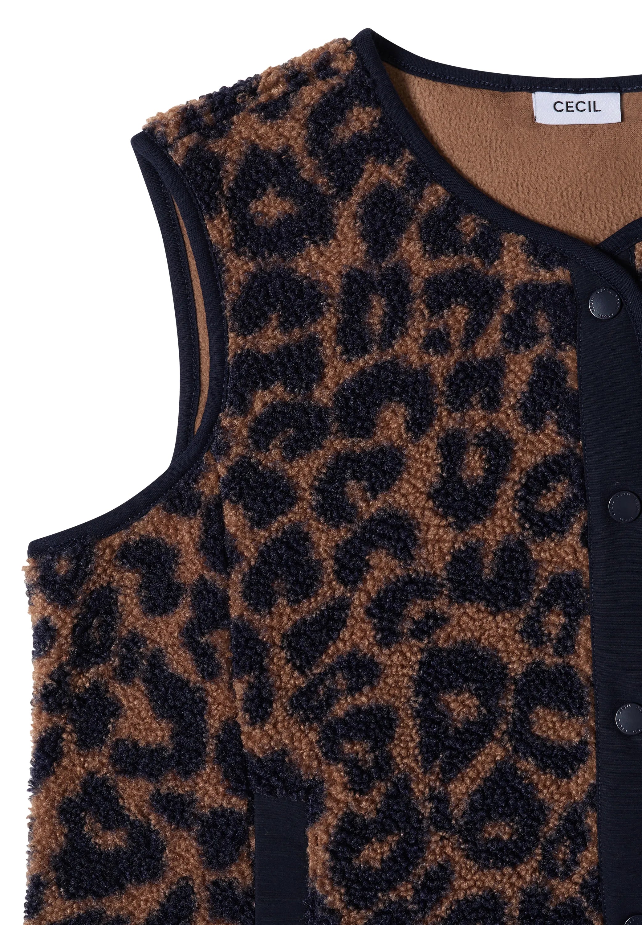 Weste in Teddy-Optik