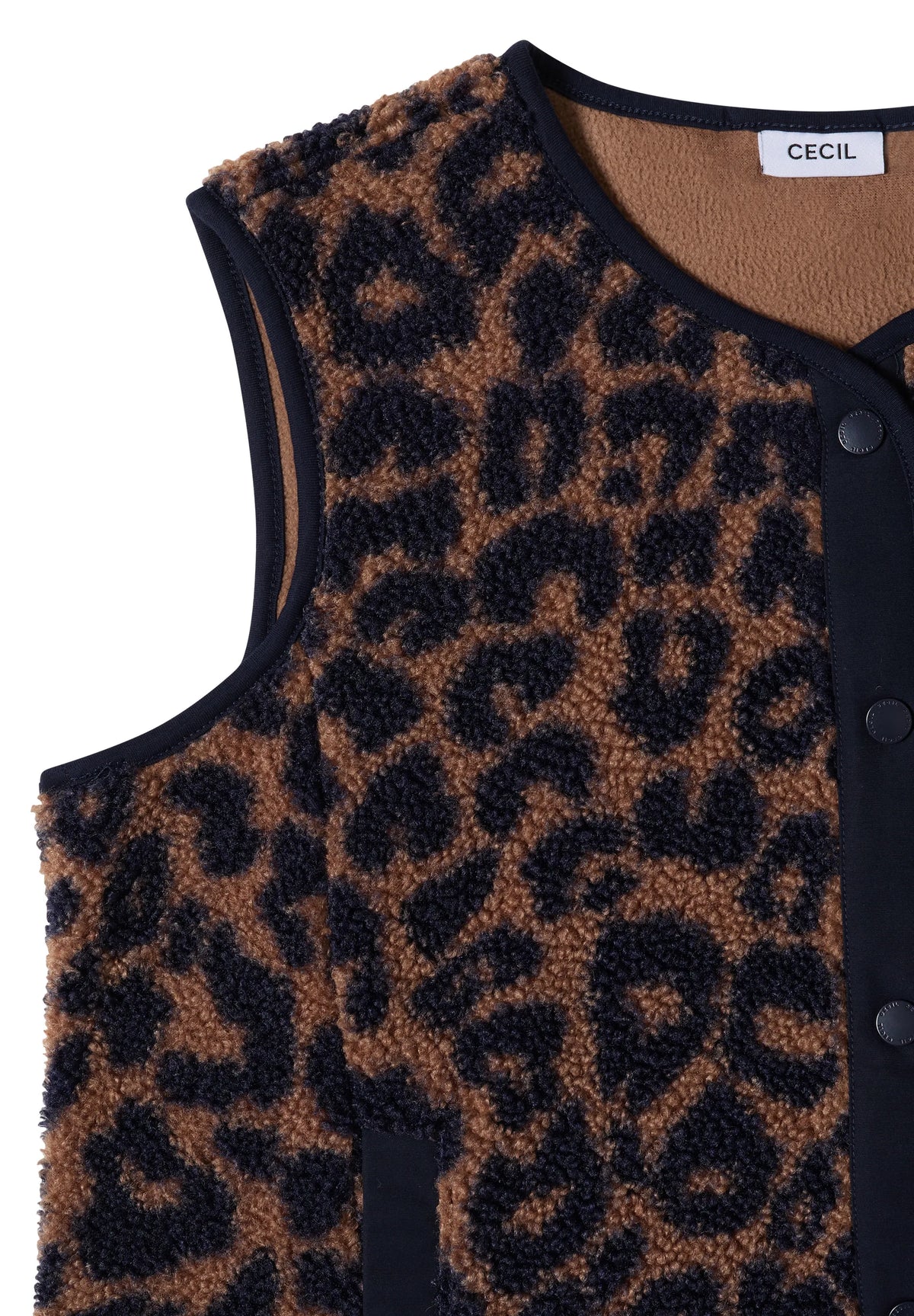 Weste in Teddy-Optik