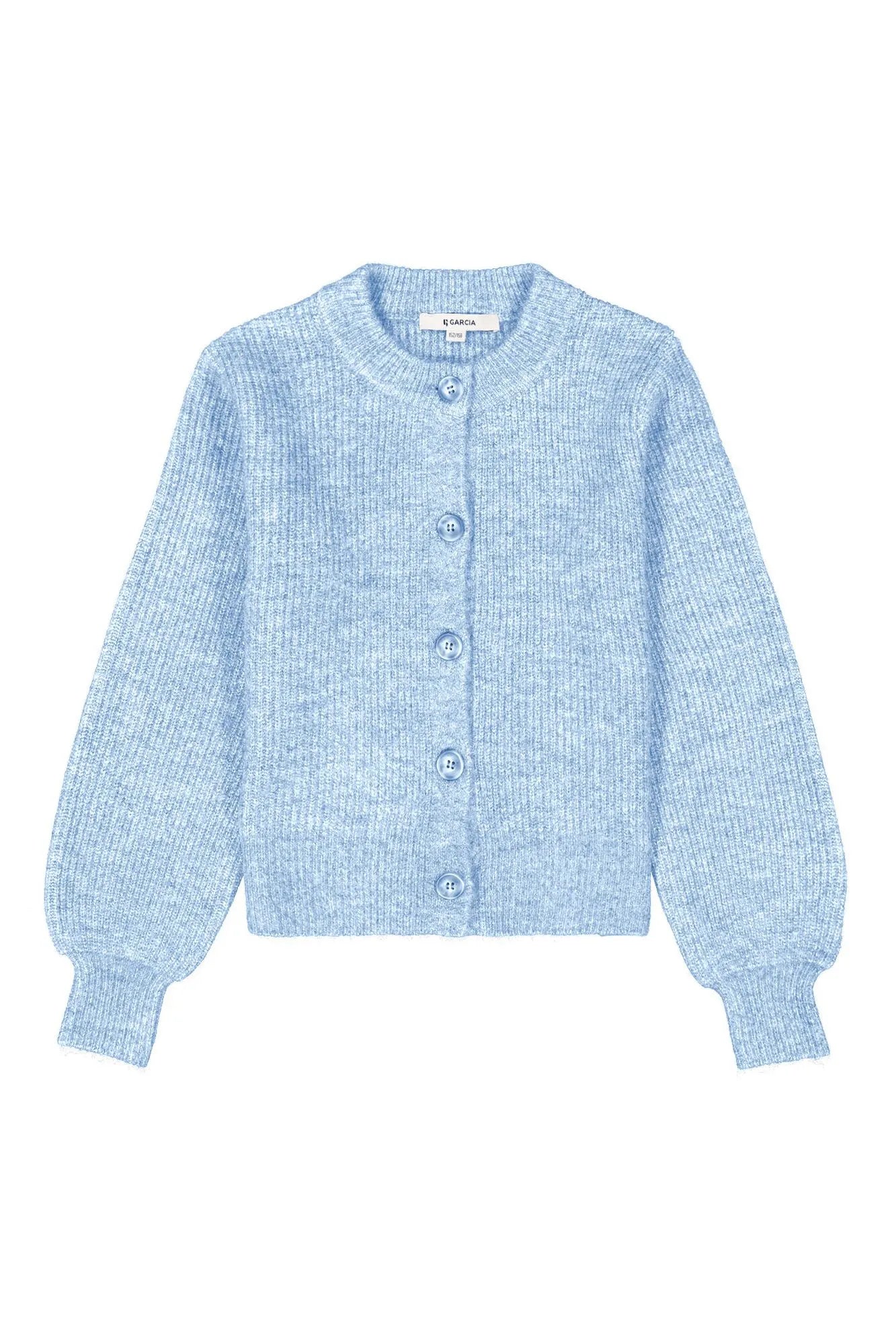 Strickjacke mit Rundhalsausschnitt