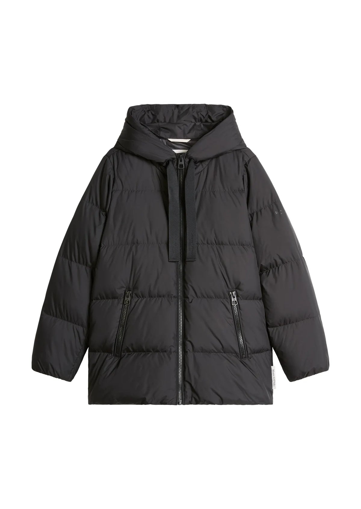 Puffer-Daunenjacke mit Kapuze