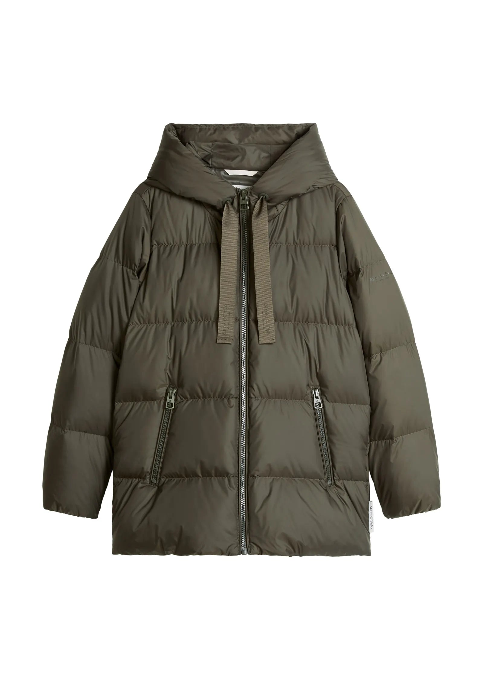 Puffer-Daunenjacke mit Kapuze