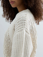 Strickpullover mit Rundhalsausschnitt