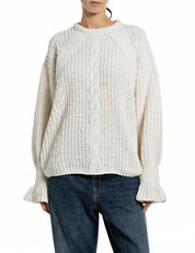 Strickpullover mit Rundhalsausschnitt
