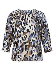 Sweatshirt mit Leo-Print
