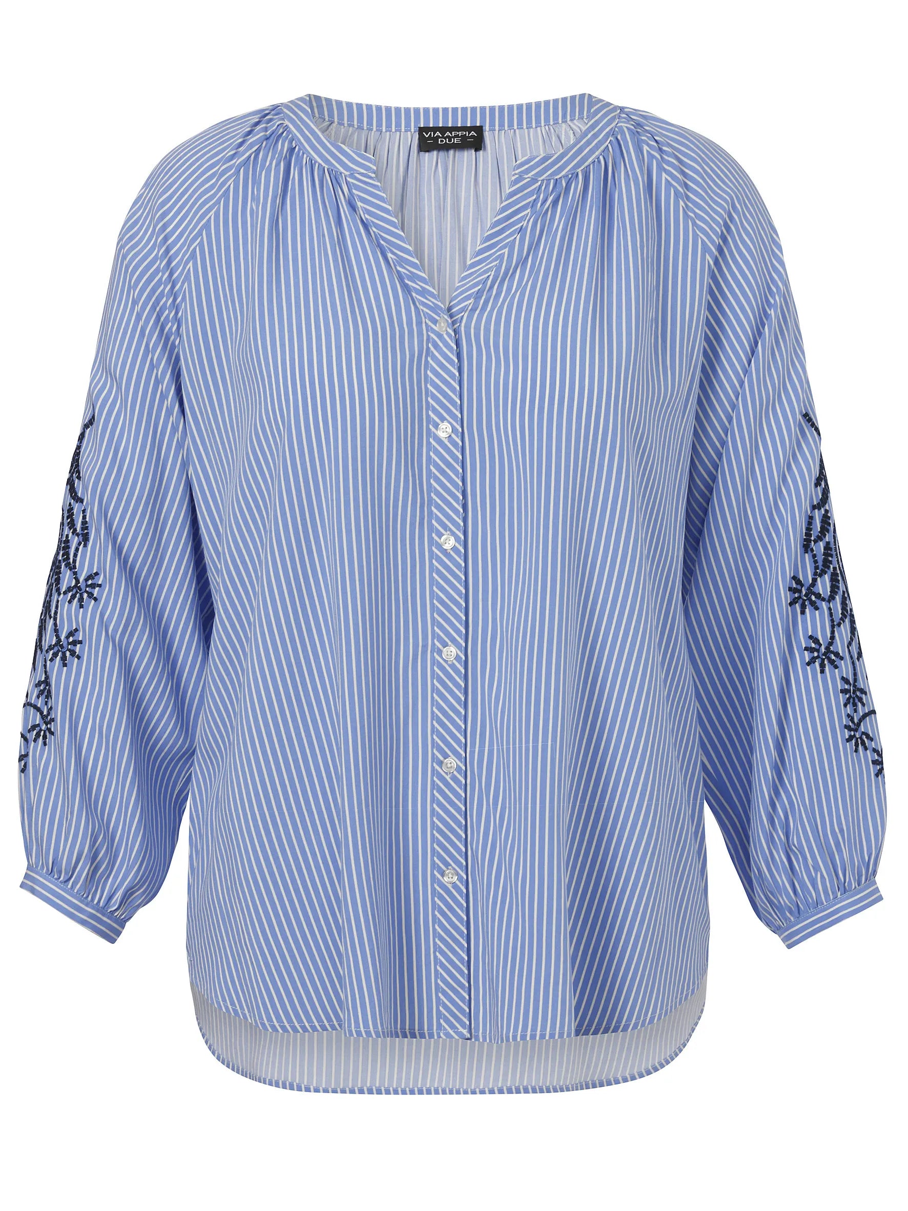 Bluse mit Ärmel-Stick
