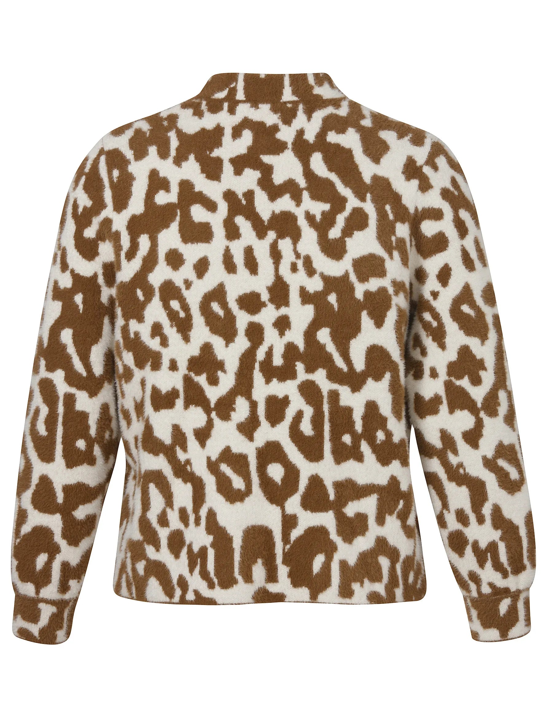 Strickjacke mit Leo-Muster