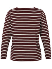 Langarmshirt mit Karree-Kragen