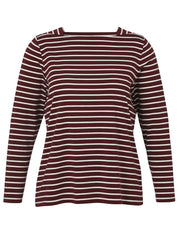 Langarmshirt mit Karree-Kragen
