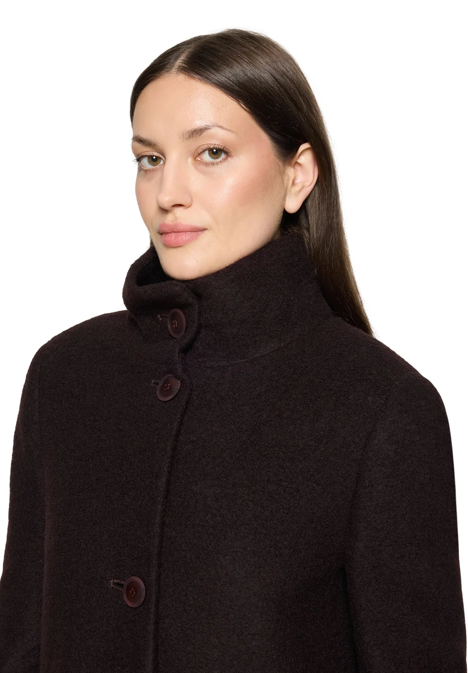 Wolljacke mit Stehkragen