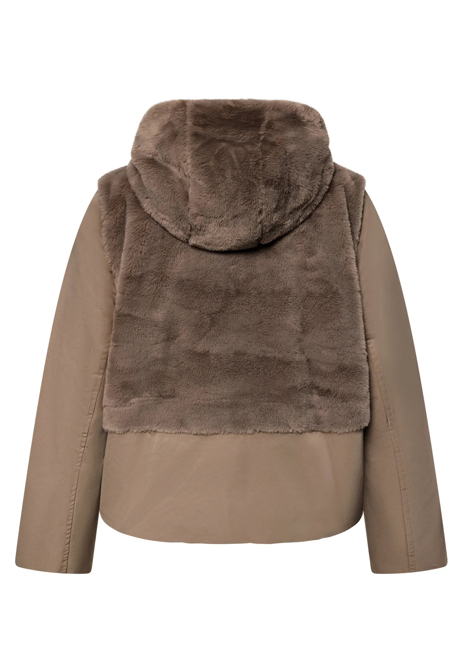 Übergangsjacke mit Kunstpelz