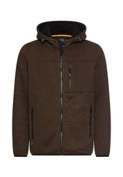 Fleecejacke mit Kapuze