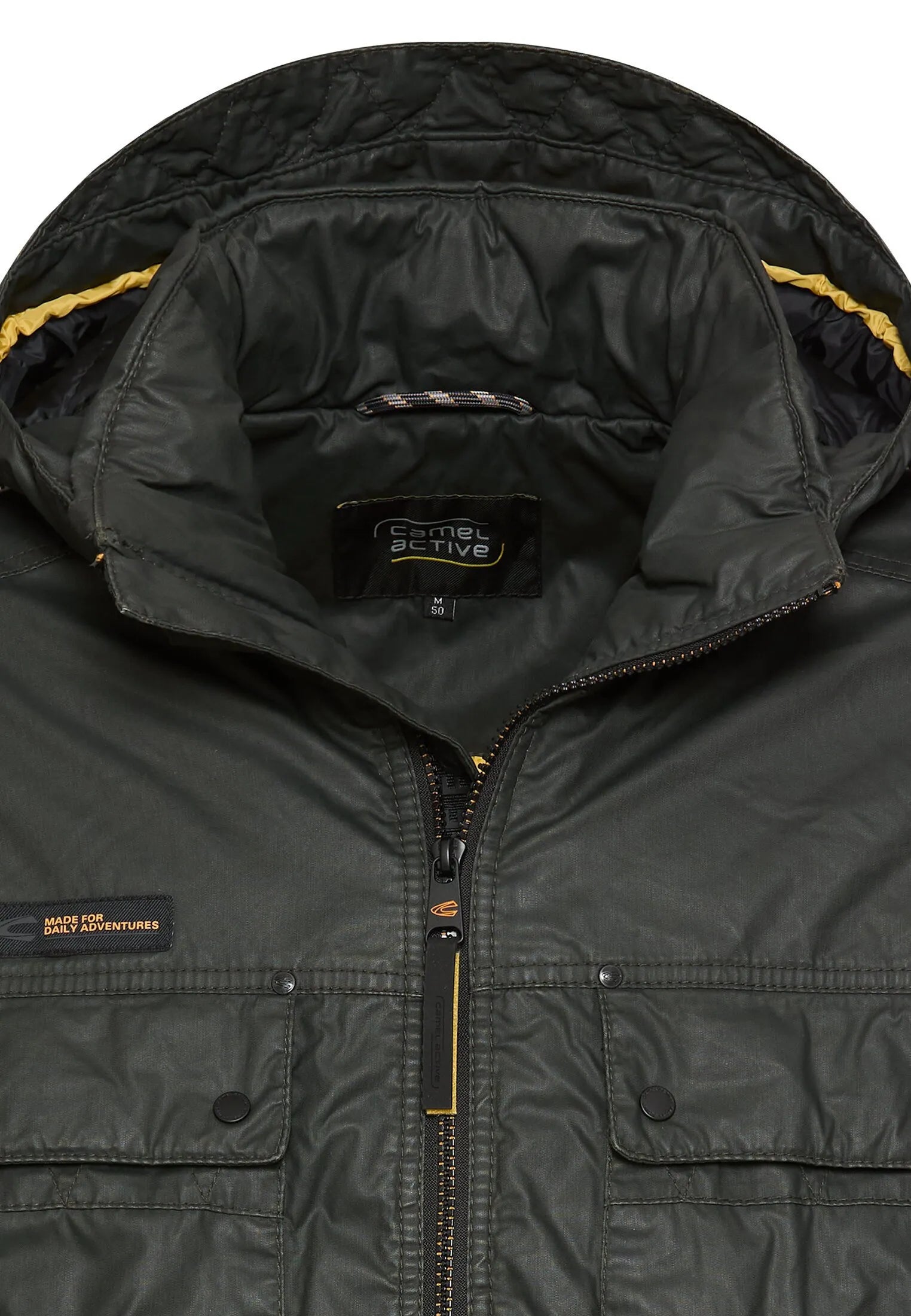 Winterjacke aus gewachster Baumwolle