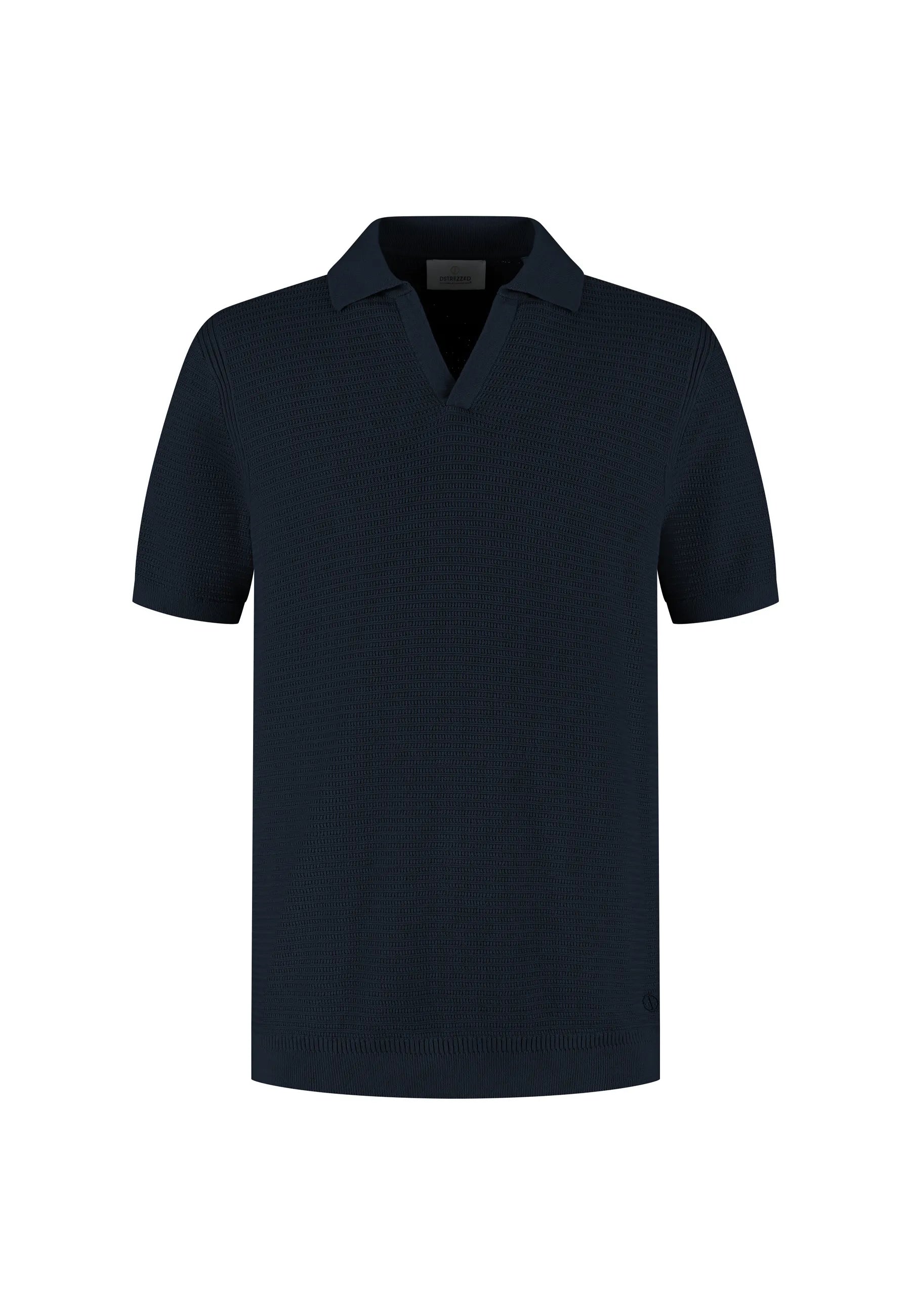 Strick-Poloshirt aus Baumwolle