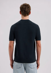 Strick-Poloshirt aus Baumwolle