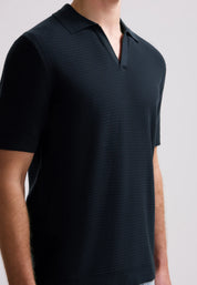 Strick-Poloshirt aus Baumwolle