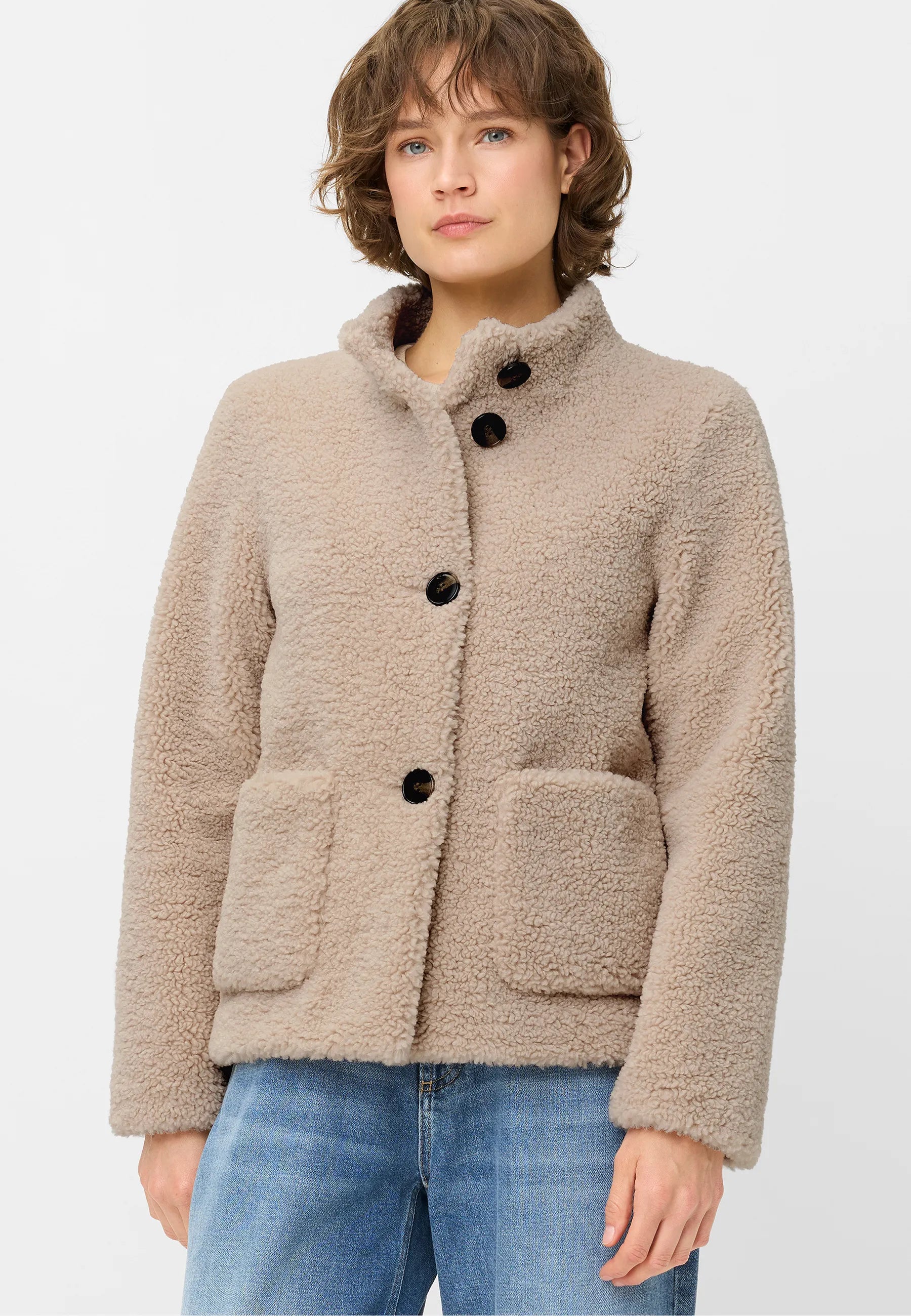 Teddyjacke AUGSBURG mit Stehkragen